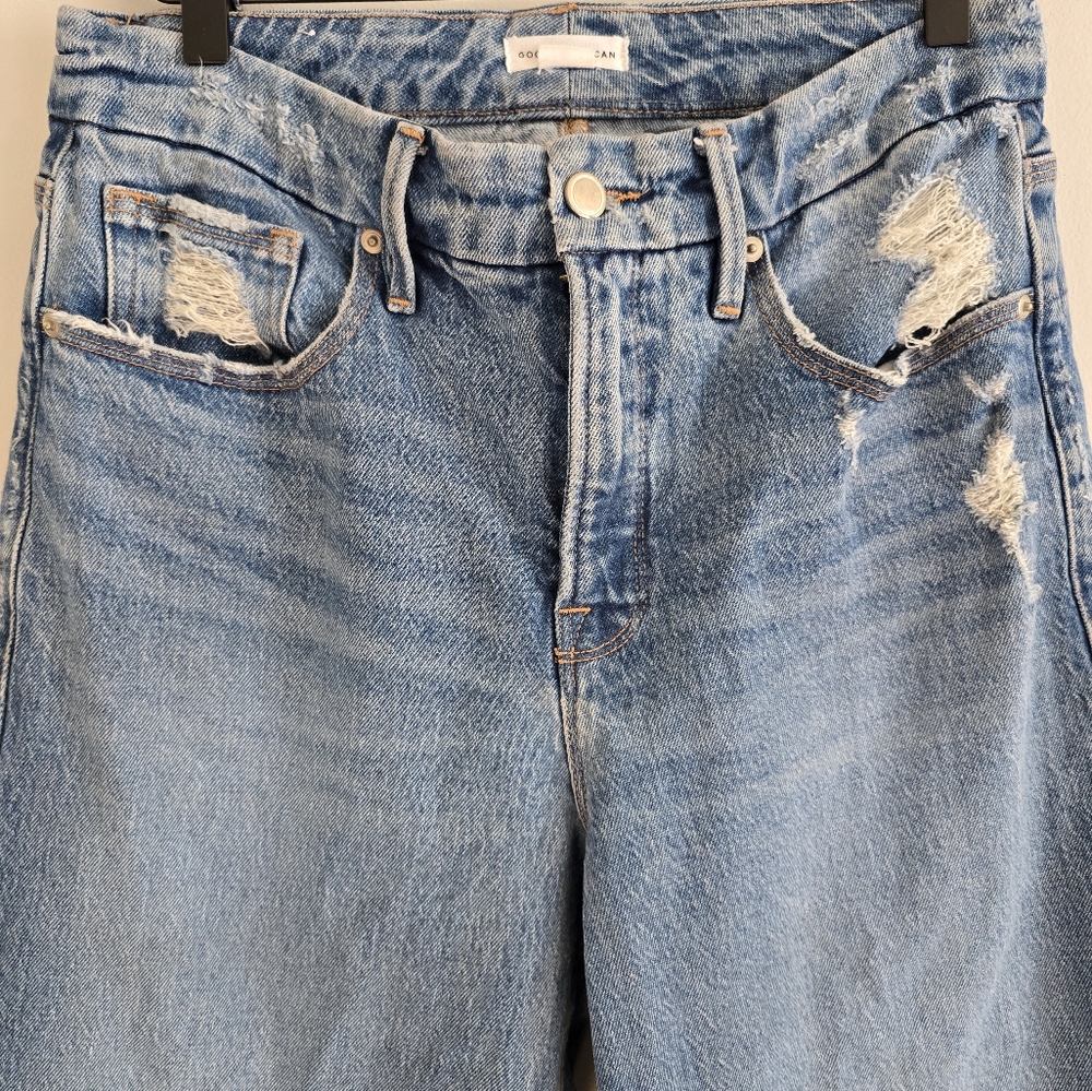 Revolve GOOD 90's YOKE Jeans in Indigo 633 Good American Size 27 4 - Picture 7 of 12